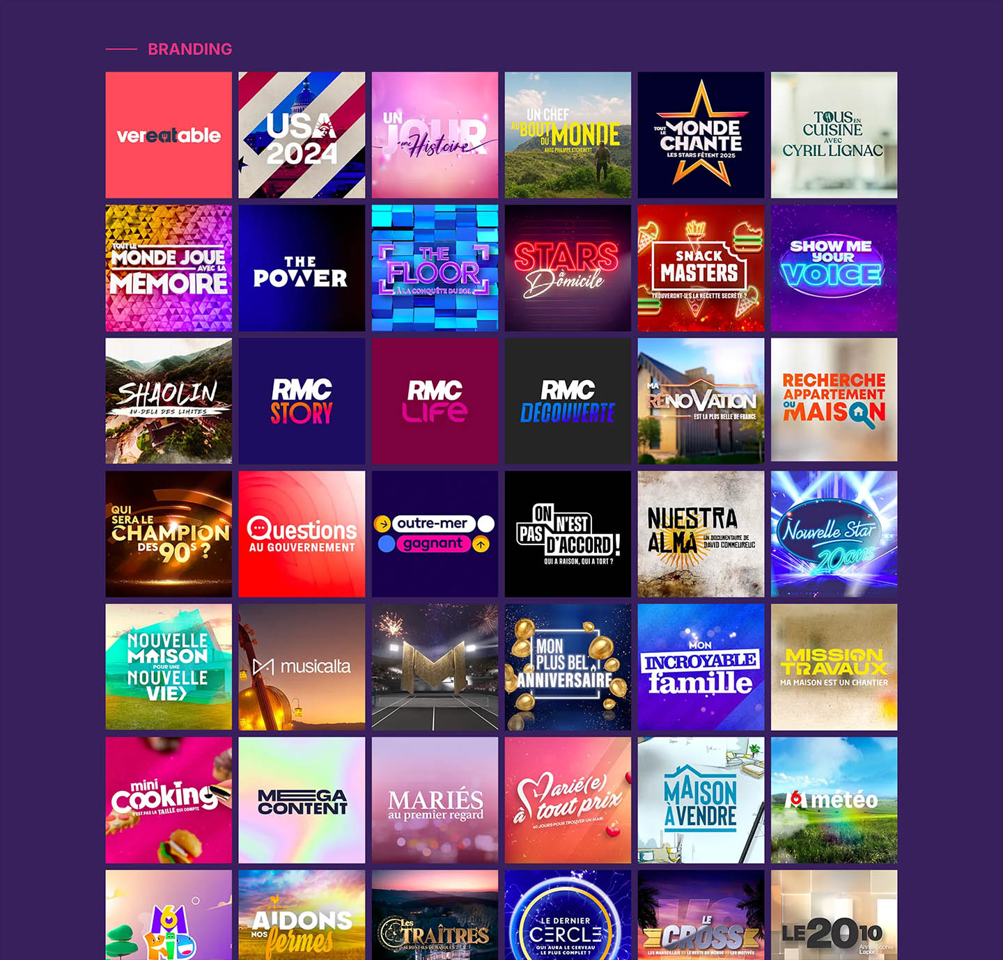 Section branding du site barjabulle